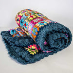 Handmade Afghan Blanket & 2 Cushions