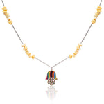 Colorful Hand Necklace