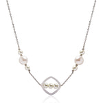 Necklace with Faux Pearl Beads