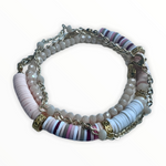 Peach & Gold Promise Bracelet Set