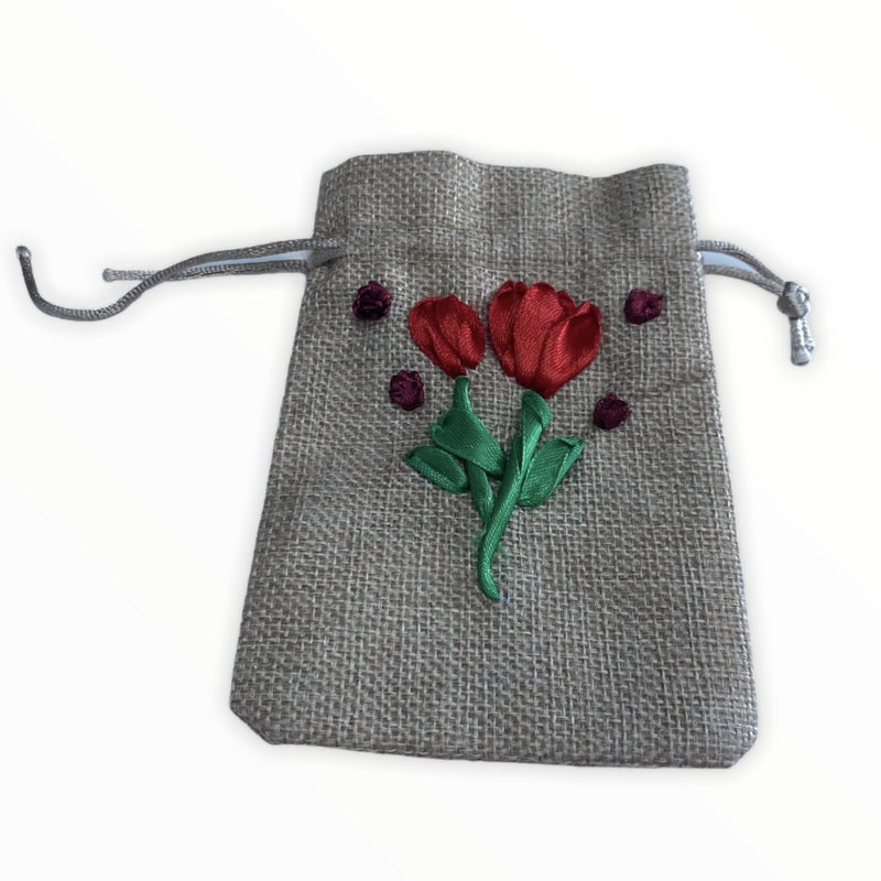 Small Embroidered Pouch