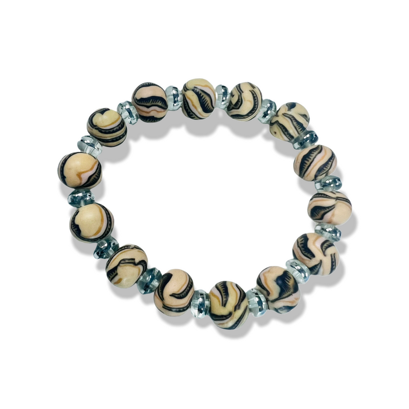Ceramic Bead Stretch Bracelets