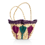 Purple Straw Basket