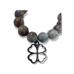 Four Leaf Clover Multicolored Stretch Bracelet