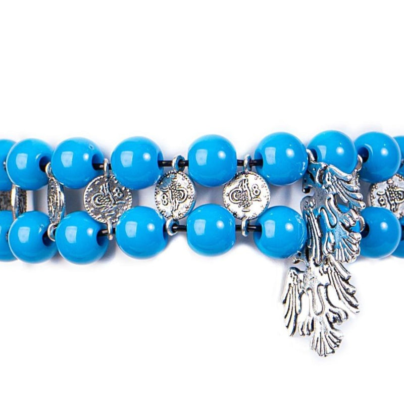 Blue and Silver Bracelet