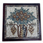 Natural Stone Mosaic Art Frame - Flower Design