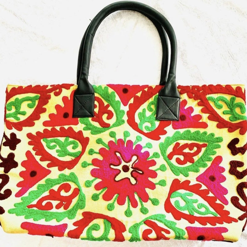 Handmade Suzani bag Embroidered Shoulder Bag,