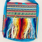 Hand Embroidered Bag with Tassels.