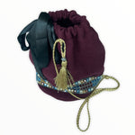 Embroidered Drawstring Pouch