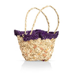 Purple Straw Basket