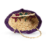 Purple Straw Basket