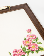 Bordo Embroidered Floral Tray