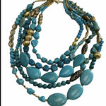 5 Row Turquoise Necklace