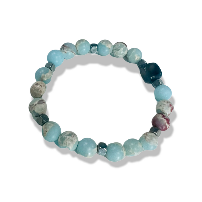 Aquamarine Sacred Rock Bracelet