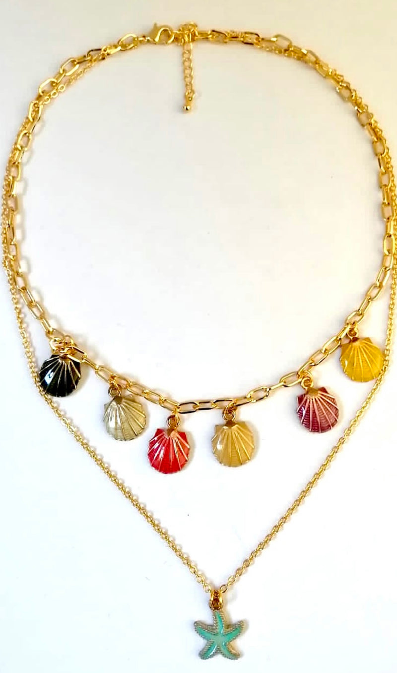Colored Shell Necklace